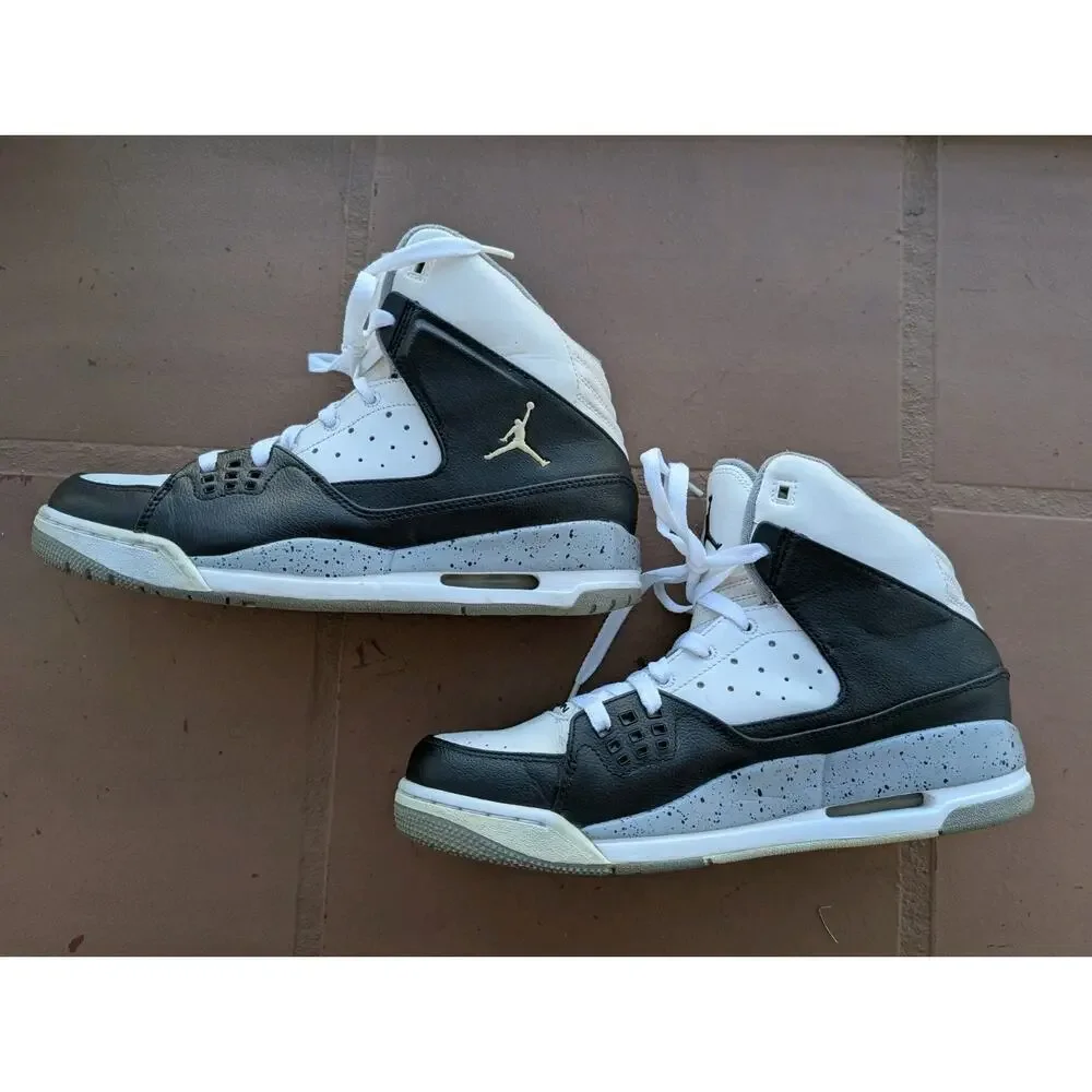 Size 9.5 - Air Jordan SC-1 White Black Gray